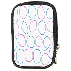 Circles Featured Pink Blue Compact Camera Cases by Mariart