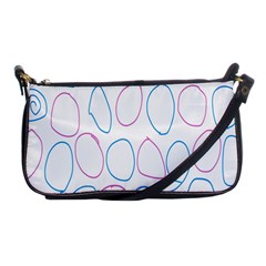 Circles Featured Pink Blue Shoulder Clutch Bags by Mariart