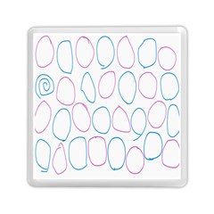 Circles Featured Pink Blue Memory Card Reader (square) 