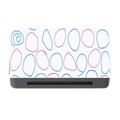 Circles Featured Pink Blue Memory Card Reader With Cf by Mariart