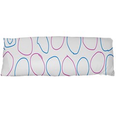 Circles Featured Pink Blue Body Pillow Case (dakimakura) by Mariart