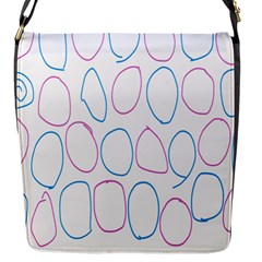 Circles Featured Pink Blue Flap Messenger Bag (s) by Mariart