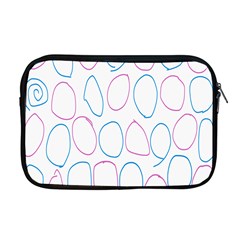 Circles Featured Pink Blue Apple Macbook Pro 17  Zipper Case by Mariart