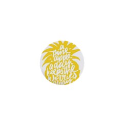 Cute Pineapple Yellow Fruite 1  Mini Buttons by Mariart