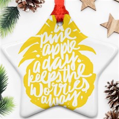 Cute Pineapple Yellow Fruite Ornament (star)