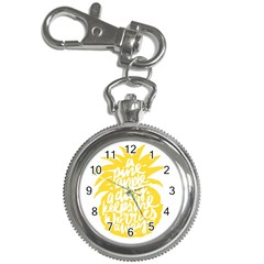 Cute Pineapple Yellow Fruite Key Chain Watches