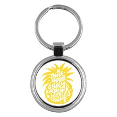 Cute Pineapple Yellow Fruite Key Chains (round) 