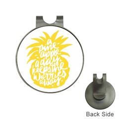 Cute Pineapple Yellow Fruite Hat Clips With Golf Markers by Mariart