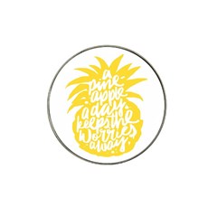 Cute Pineapple Yellow Fruite Hat Clip Ball Marker (4 Pack)