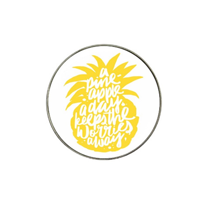 Cute Pineapple Yellow Fruite Hat Clip Ball Marker (10 pack)