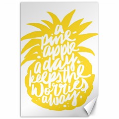 Cute Pineapple Yellow Fruite Canvas 20  X 30  