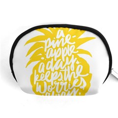 Cute Pineapple Yellow Fruite Accessory Pouches (medium)  by Mariart