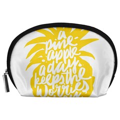 Cute Pineapple Yellow Fruite Accessory Pouches (large)  by Mariart