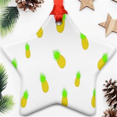 Cute Pineapple Fruite Yellow Green Ornament (star)