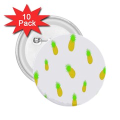 Cute Pineapple Fruite Yellow Green 2 25  Buttons (10 Pack) 