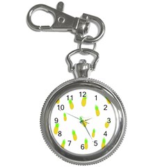 Cute Pineapple Fruite Yellow Green Key Chain Watches by Mariart