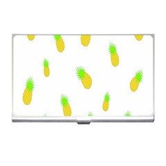 Cute Pineapple Fruite Yellow Green Business Card Holders by Mariart