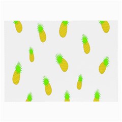 Cute Pineapple Fruite Yellow Green Large Glasses Cloth by Mariart