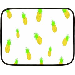 Cute Pineapple Fruite Yellow Green Double Sided Fleece Blanket (mini)  by Mariart