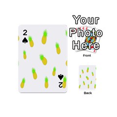 Cute Pineapple Fruite Yellow Green Playing Cards 54 (mini)  by Mariart