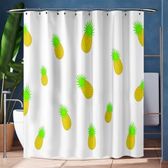 Cute Pineapple Fruite Yellow Green Shower Curtain 60  X 72  (medium) 