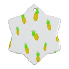 Cute Pineapple Fruite Yellow Green Ornament (snowflake)