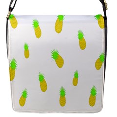 Cute Pineapple Fruite Yellow Green Flap Messenger Bag (s)