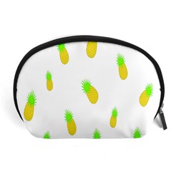 Cute Pineapple Fruite Yellow Green Accessory Pouches (large)  by Mariart