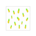 Cute Pineapple Fruite Yellow Green Satin Bandana Scarf Front