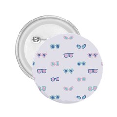 Cute Sexy Funny Sunglasses Kids Pink Blue 2 25  Buttons by Mariart