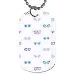 Cute Sexy Funny Sunglasses Kids Pink Blue Dog Tag (Two Sides) Front