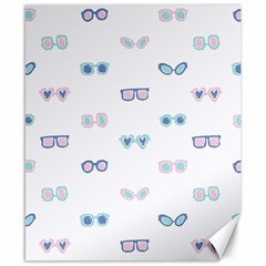 Cute Sexy Funny Sunglasses Kids Pink Blue Canvas 8  X 10  by Mariart