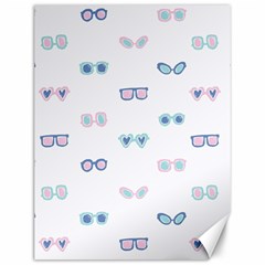 Cute Sexy Funny Sunglasses Kids Pink Blue Canvas 12  X 16   by Mariart