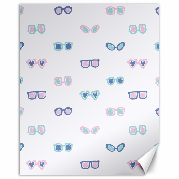 Cute Sexy Funny Sunglasses Kids Pink Blue Canvas 16  x 20  