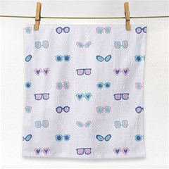 Cute Sexy Funny Sunglasses Kids Pink Blue Face Towel by Mariart