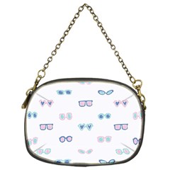 Cute Sexy Funny Sunglasses Kids Pink Blue Chain Purses (one Side)  by Mariart