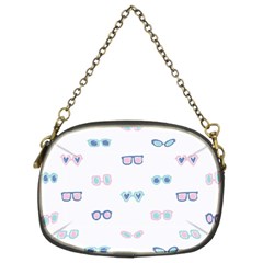 Cute Sexy Funny Sunglasses Kids Pink Blue Chain Purses (two Sides)  by Mariart