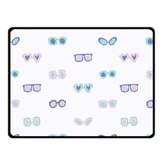 Cute Sexy Funny Sunglasses Kids Pink Blue Fleece Blanket (small)