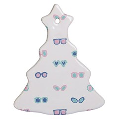 Cute Sexy Funny Sunglasses Kids Pink Blue Ornament (christmas Tree) 