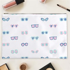 Cute Sexy Funny Sunglasses Kids Pink Blue Cosmetic Bag (xxl) 