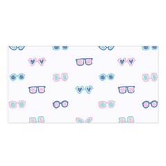 Cute Sexy Funny Sunglasses Kids Pink Blue Satin Shawl by Mariart