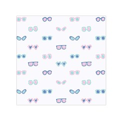 Cute Sexy Funny Sunglasses Kids Pink Blue Small Satin Scarf (square)