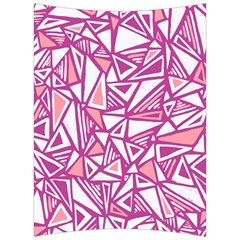 Conversational Triangles Pink White Back Support Cushion