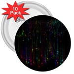 Brain Cell Dendrites 3  Buttons (10 pack)  Front