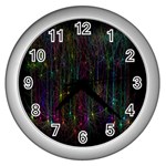 Brain Cell Dendrites Wall Clocks (Silver)  Front