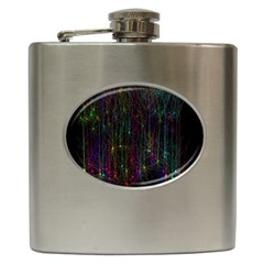 Brain Cell Dendrites Hip Flask (6 Oz) by Mariart