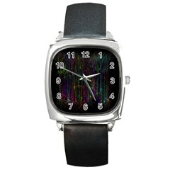 Brain Cell Dendrites Square Metal Watch