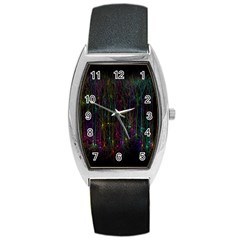 Brain Cell Dendrites Barrel Style Metal Watch