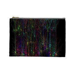 Brain Cell Dendrites Cosmetic Bag (large)  by Mariart