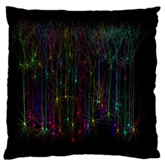 Brain Cell Dendrites Standard Flano Cushion Case (one Side) by Mariart